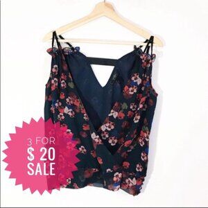 Jessica Simpson floral tank top Sz S